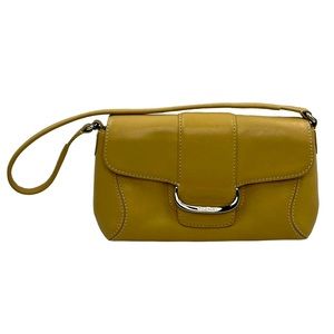 Cole Haan Purse Handbag Small Honey Color Genuine Leather 10” Wide 6” High